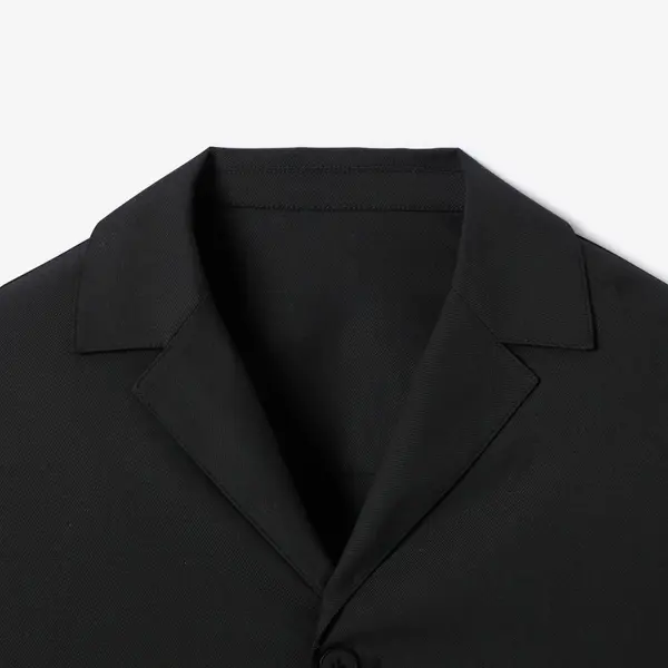 Veste boutonnée col requin