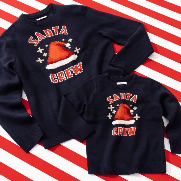 Pull de Noël "santa crew" enfant