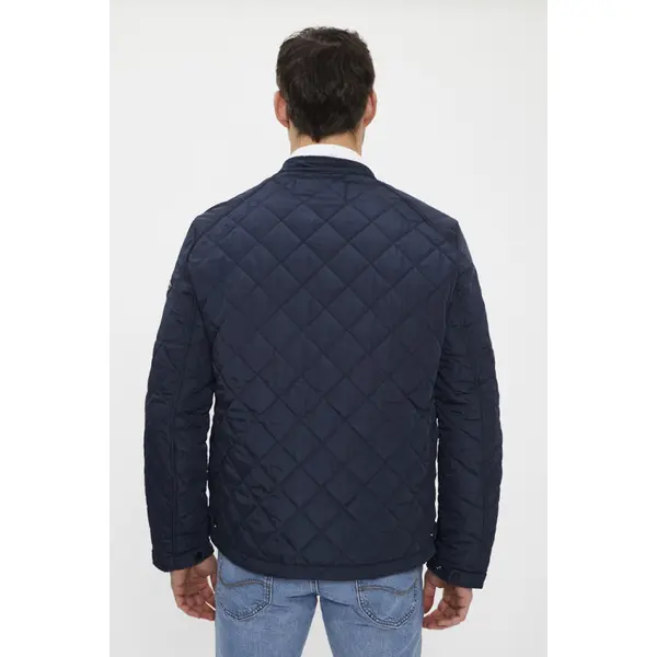 Veste matelassée bleu marine zippée