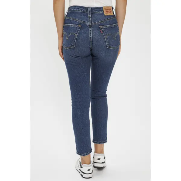 Jeans 501 skinny dark indigo effet usé