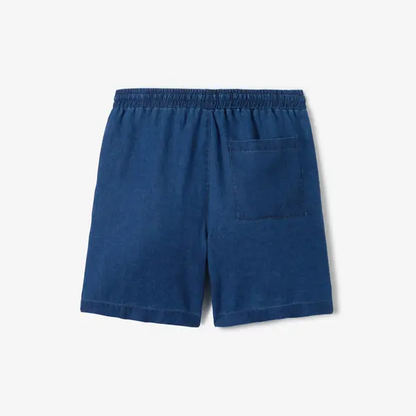Bermuda 100% lin taille élastiquée