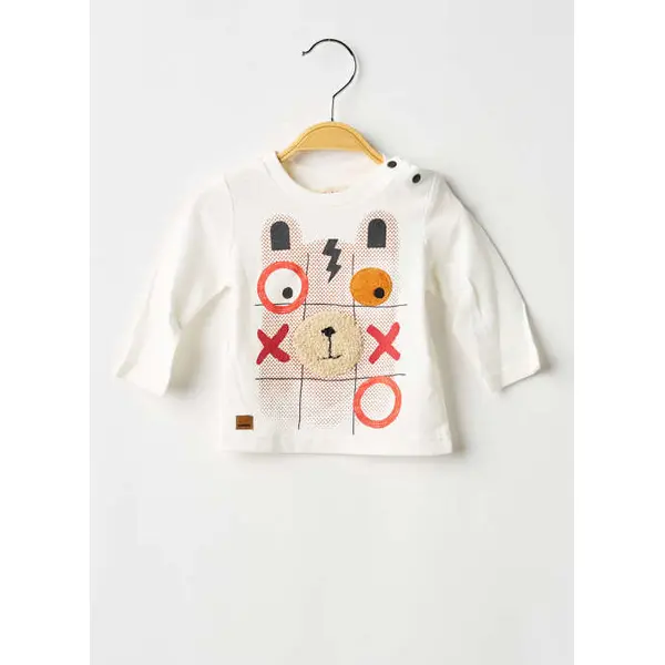 T-shirt Catimini Blanc Manches Longues