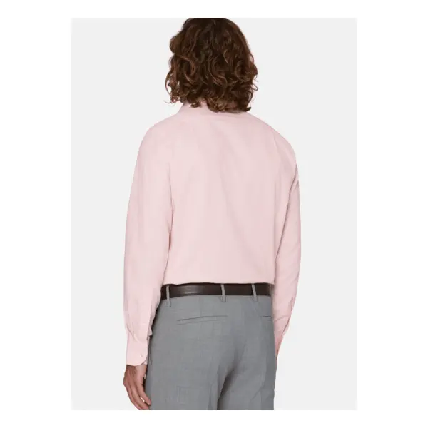 Chemise rose en coton dobby regular fit - Boggi milano