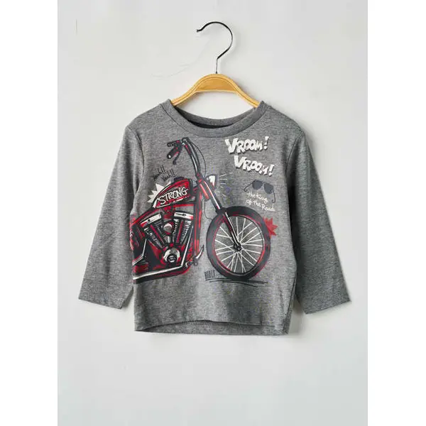 T-shirt Boboli Gris Manches Longues