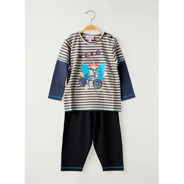 Pyjama Rose Pomme Gris