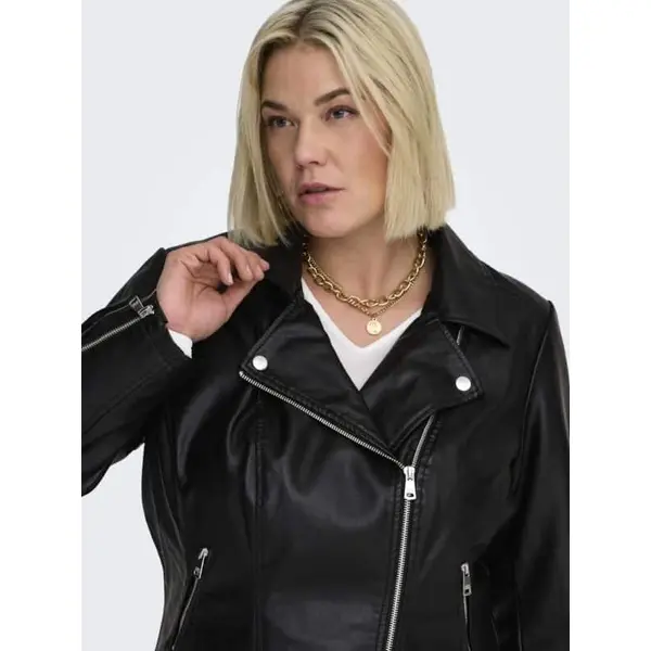 Blouson simili cuir noir <strong>ONLY Carmakoma</strong>