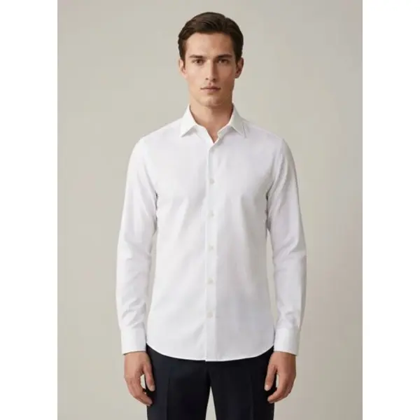 Chemise col Figaret en façonné uni - Figaret