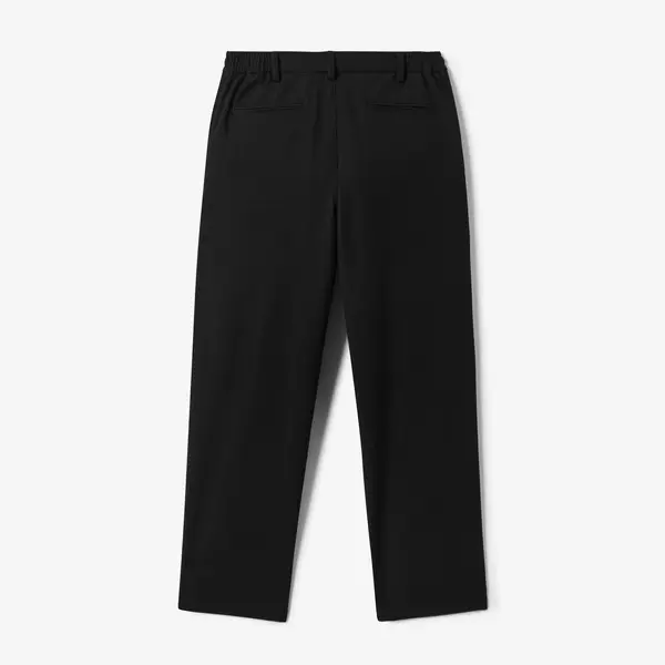 Pantalon straight taille élastiquée