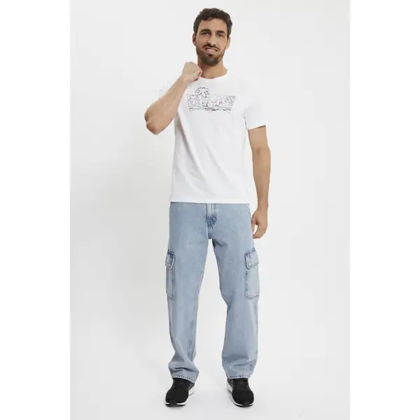 T-shirt Graphic Palm blanc
