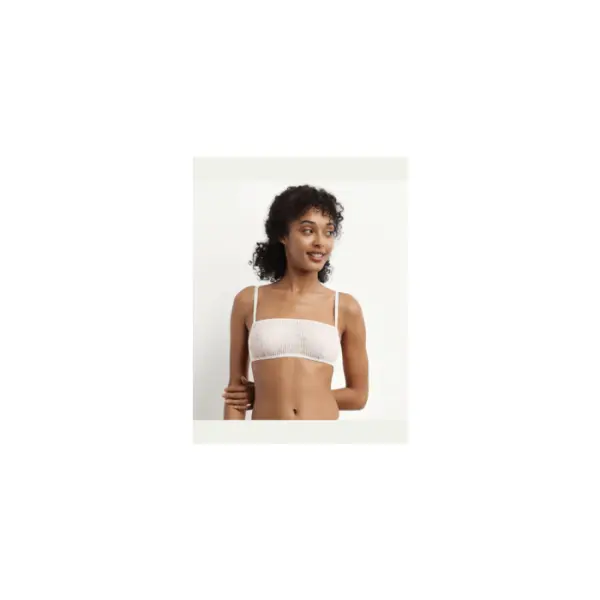 Bralette sans armature en dentelle graphique Nacre Mod de Dim - Dim