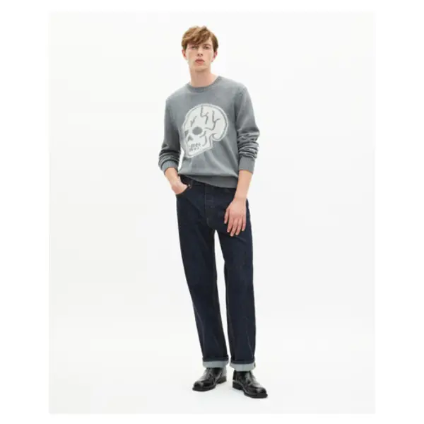 Pull tête de mort gris foncé anthracite melange - The Kooples Talange