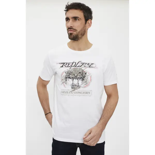 T-shirt Live in concert Blanc