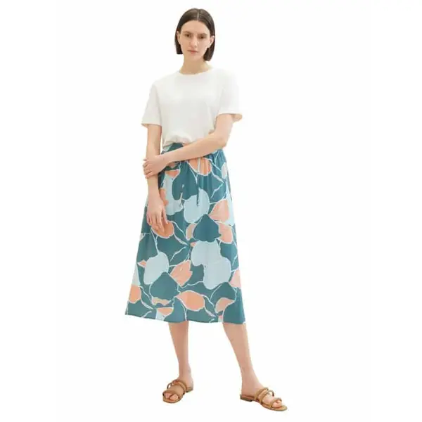 JUPE FLUIDE FLEURIE FEMME TOM TAILOR