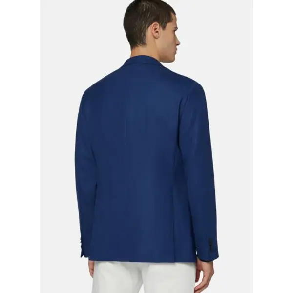 Veste bleu roi à microstructure - Boggi milano