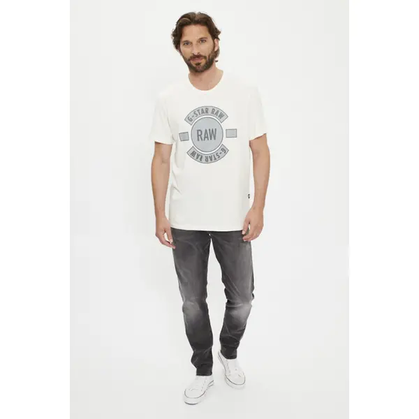 T-shirt Badge Artwork blanc