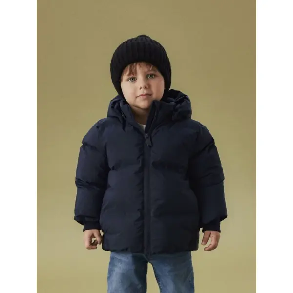 Doudoune bleue matelassée à capuche déperlante Name It – Garçon 18 mois à 6 ans