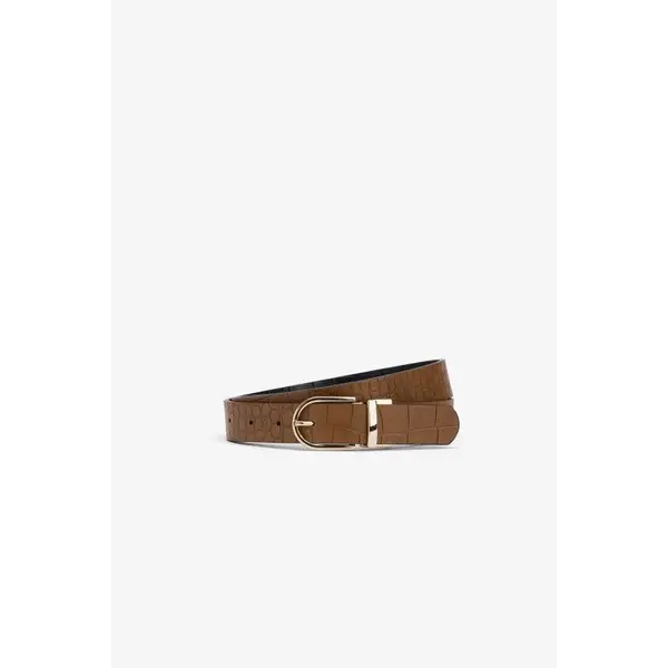 CEINTURE BOUCLE REVERSIBLE MARRON ET NOIR FEMME TIFFOSI SERENA