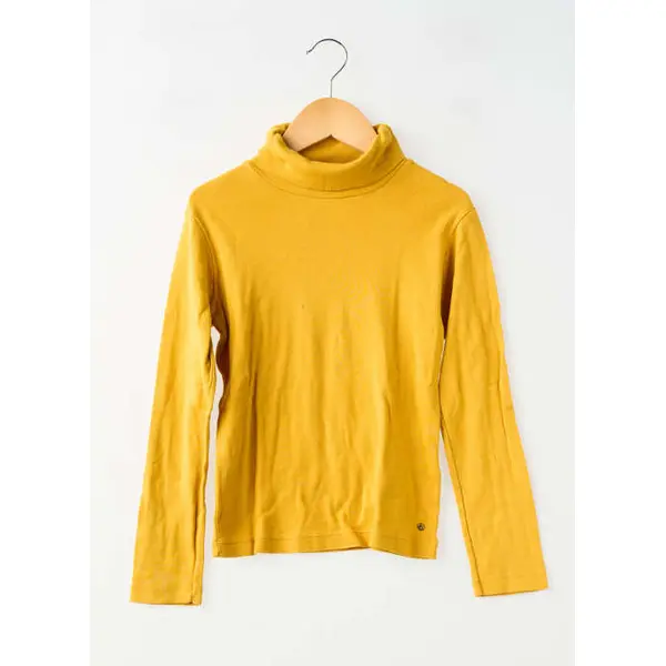 Sous-pull Petit Bateau Jaune Manches Longues