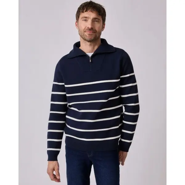 Pull col camionneur zippé