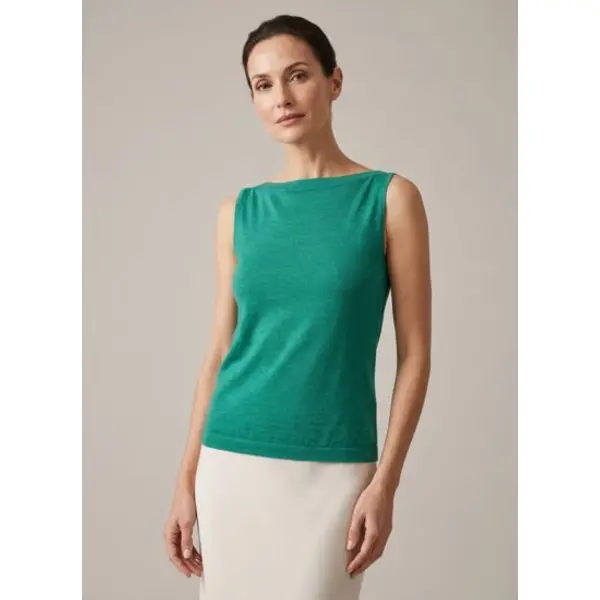 Débardeur col bateau - femme - vert menthe - Bompard