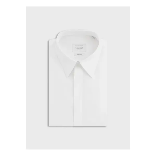 Chemise semi-ajustée blanche - Figaret