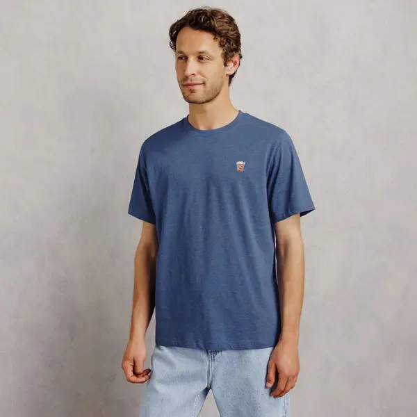 Tee shirt chiné brodé