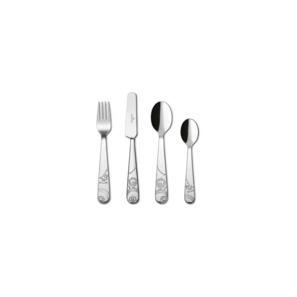 Boho kids Roar like a lion - couverts de table pour enfant, 4 pièces, acier inoxydable - Villeroy & Boch