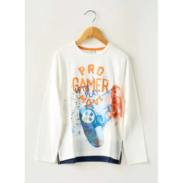 T-shirt Boboli Blanc Manches Longues