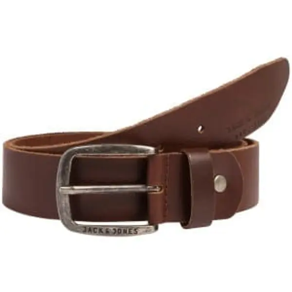 CEINTURE EN CUIR MARRON JACK AND JONES HOMME JACPAUL 12111286
