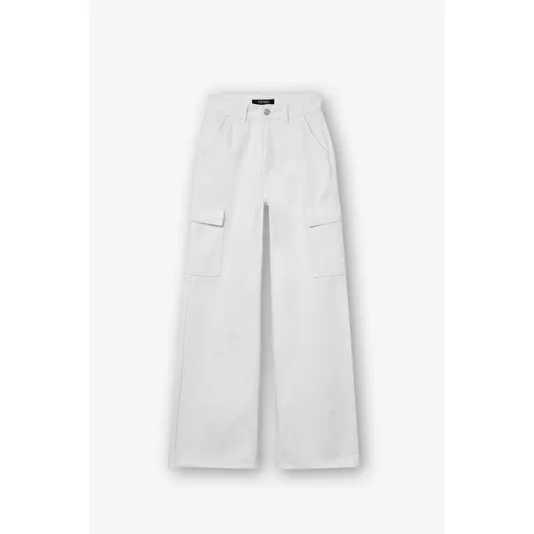 JEAN BLANC LARGE ADO FILLE TIFFOSI