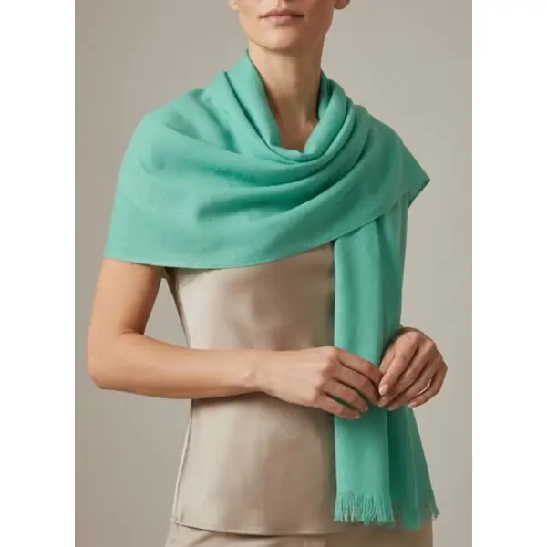 étole origines - accessoire - vert menthe - Bompard