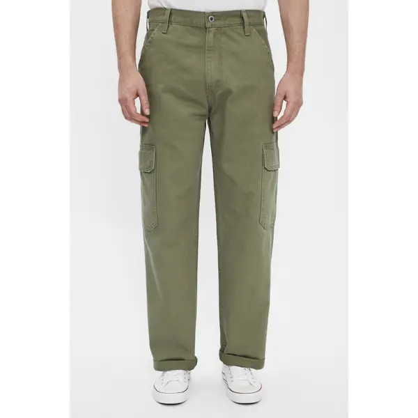 Jeans ample cargo Silvertab vert kaki