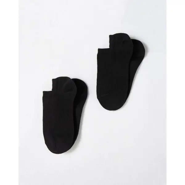 Lot de 2 paires de socquettes mixtes invisibles