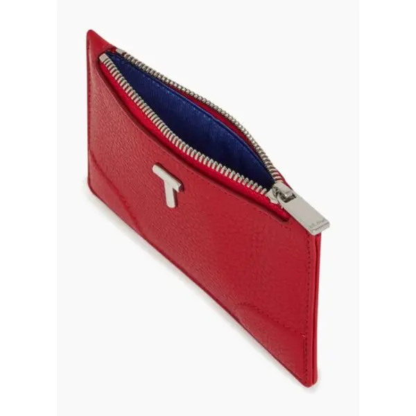 Porte cartes zippé Romy en cuir grainé - Le Tanneur