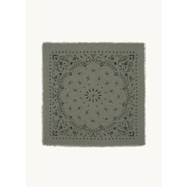 Bandana Hachiko Grand Bandana Cachemire Imprimé, 2 fils - Kujten