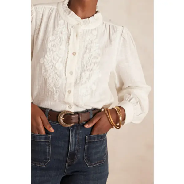 Blouse BROOKE en coton brodée - Maison 123 Corbeil