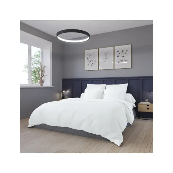Housse de couette Harmonie Satin de coton coloris Blanc - DODO outlet Corbeil
