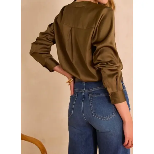 Blouse satinée marie - Maison 123