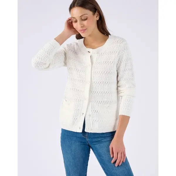 Cardigan court jeu de maille