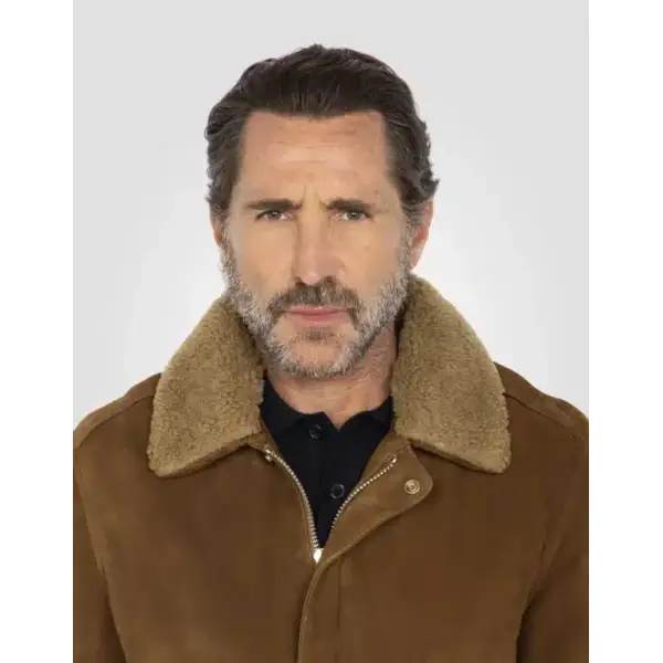 Blouson cuir de chèvre marron col aviateur Schott Homme