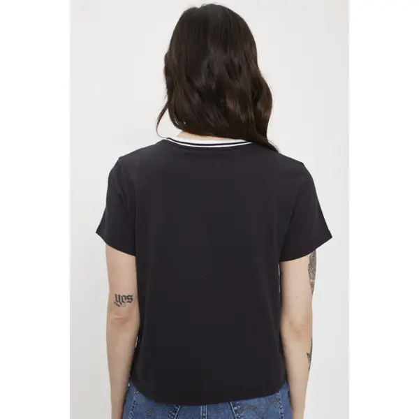 T-shirt noir imprimé