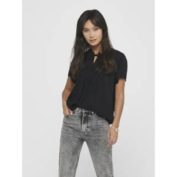 Blouse femme noire JDY viscose – Intemporel chic Printemps 2026