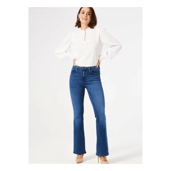 Women jeans celia flared fit blue - Garcia