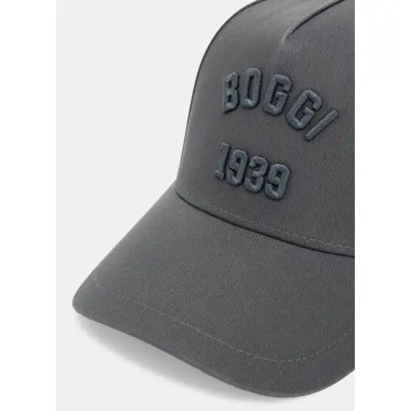 Casquette avec visière et broderie en coton - Boggi milano