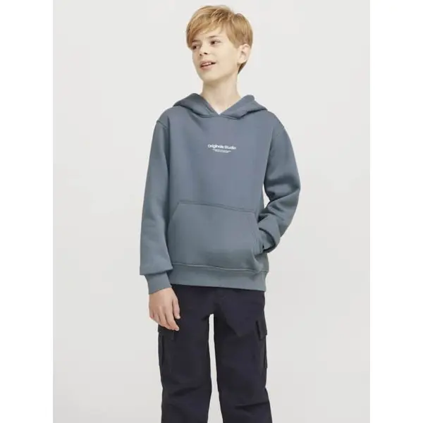 Sweat à Capuche Ado Garçon Jack & Jones Gris Original Studio : Style et Confort
