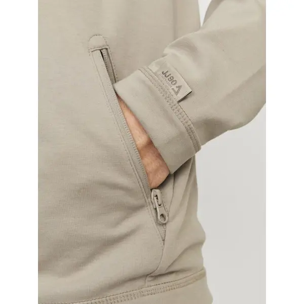Sweat zippé à capuche homme Jack & Jones beige – Tailles XS à XXL