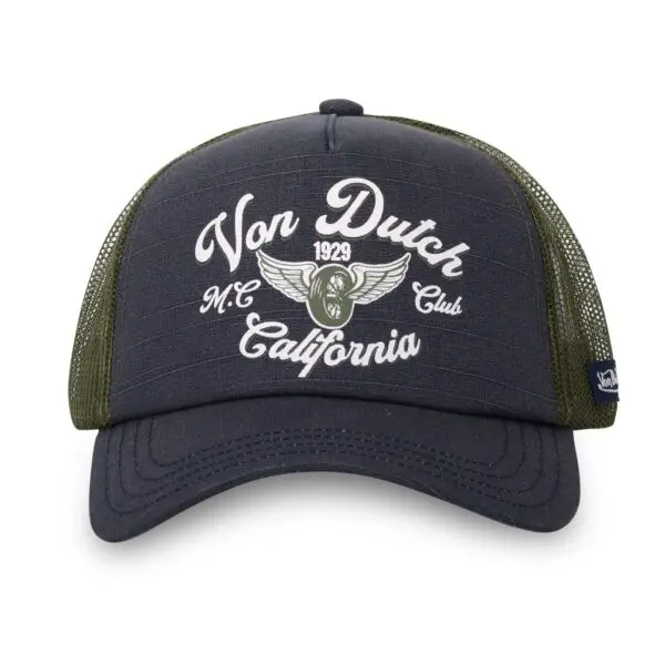 Casquette bleue Von Dutch trucker Crew VD1CTCREW11