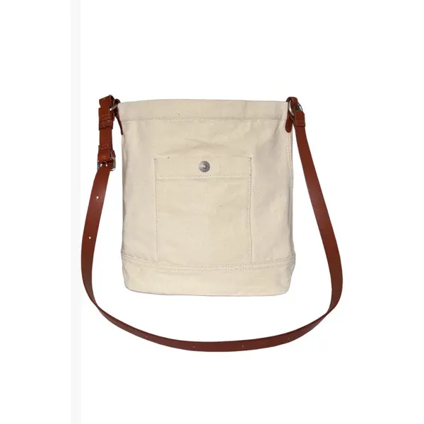 Bucket bag Heritage écru en coton