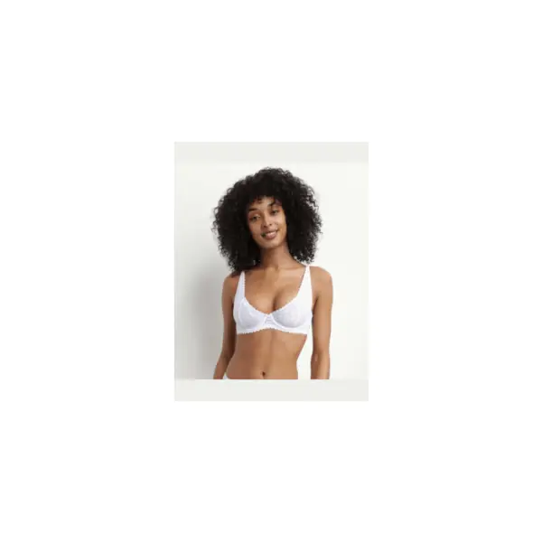 Soutien-gorge à armatures en dentelle florale Blanc Daily Dentelle - Dim