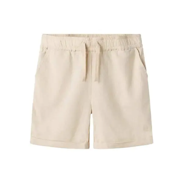 Achetez le Short Souple 4 Poches Élastique Beige Name It Garçon du 6 au 12 ans